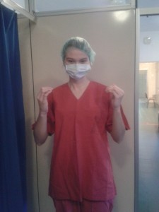 Анна Вітяк готується до операції.