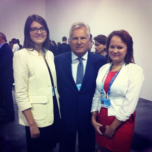 With Aleksander Kwasniewski, former President of Poland