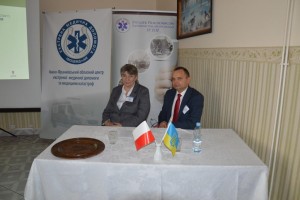 ШефТерито¦рального центру екстрено¬ медично¬ допомоги з Кракова Малгожата Поплавська ¦ проф Арсен Гудима - кер¦вники секц¦¬