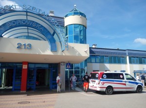 Університетський шпиталь клінічний, головний вхід.